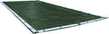Robelle 20 x 45 ft Heavy Duty Green Winter Pool Cover for Inground Pools, 5 ft Overlap (25 x 50 ft Cover Size), Solid 8 x 8 Scrim, 2.36 oz/yd2, 10-Year Warranty, Style: 322045RA