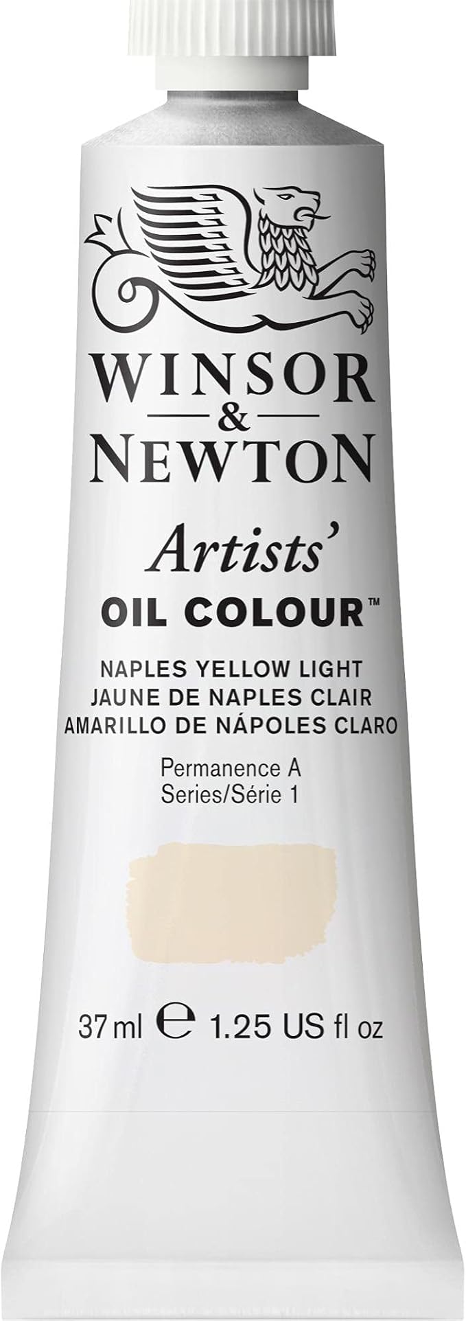 Winsor & Newton Artists' Oil Color, 37ml (1.25 oz) Tube, Naples Yellow Light