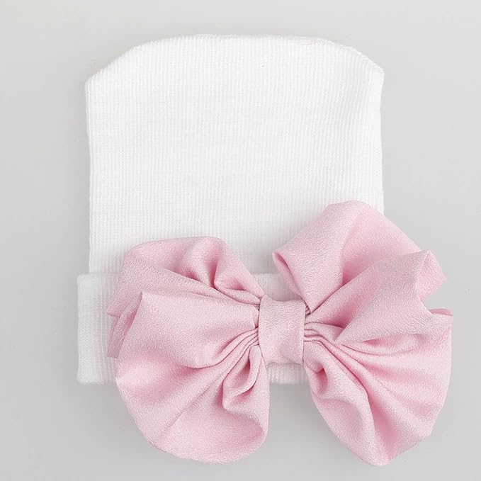 Baby Caps and Mittens Newborn Hospital Beanie Hats No Scratch Gloves Soft Babies Gift Set for Boys Girls
