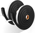 2 Rolls Foam Tape Weather Stripping Door Seal, 1'' W x 3/4'' T High Density Seal Strip, Adhesive Closed Cell Weather Strip Total 13 Feet Long