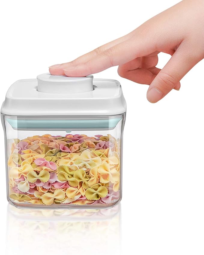 BopTop (1pc - 500ml) Airtight Food Storage Container – Mechanical Silicone Seal Canister - BPA-Free - 0.5Qt