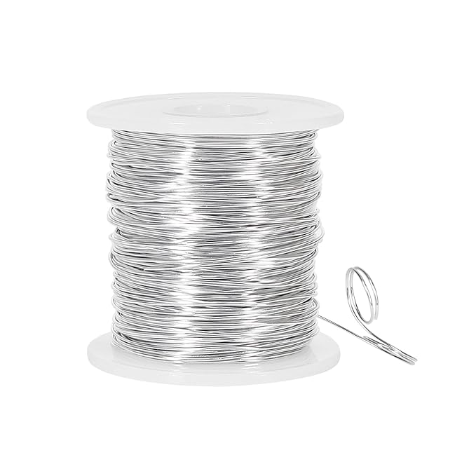 Tenn Well 20 Gauge Jewelry Wire, 328 Feet 0.8mm Bendable Aluminum Craft Wire for Jewelry Making, Beading, Sculpting and Bonsai Training
