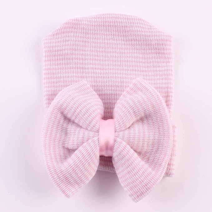 Baby Caps and Mittens Newborn Hospital Beanie Hats No Scratch Gloves Soft Babies Gift Set for Boys Girls