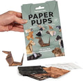 DIY Paper Cats Kit, Cute Kitten Origami Papercraft Kit, 50 Sheets DIY Origami Paper to Fold Cute Cat / Dog / Dinosaur Figures for Teens & Adults, Desk Decoration & Gift for Cat Lovers