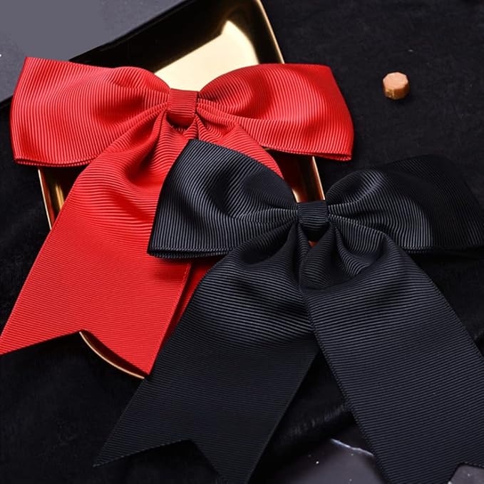 LIUYAXI 1" X 50 Yards Solid Red Grosgrain Ribbon, Perfect for Crafts, Wedding Decor, DIY Hair Accessories, Sewing, Gift Package Wrapping and More