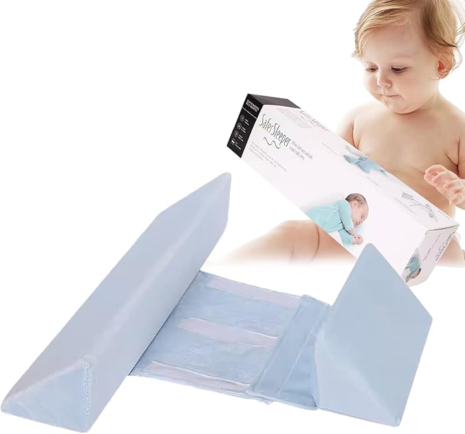 Baby Side Sleeper Weddge Breathable Pillow, Removable and Washable Breathable Bedding Set Original Down Alternative Pillow for Sleeping