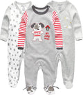 Kiddiezoom Baby and Toddler Boys'Snug Fit Footed One-Piece Romper Jumpsuit Cotton Cotton Footed Outfit