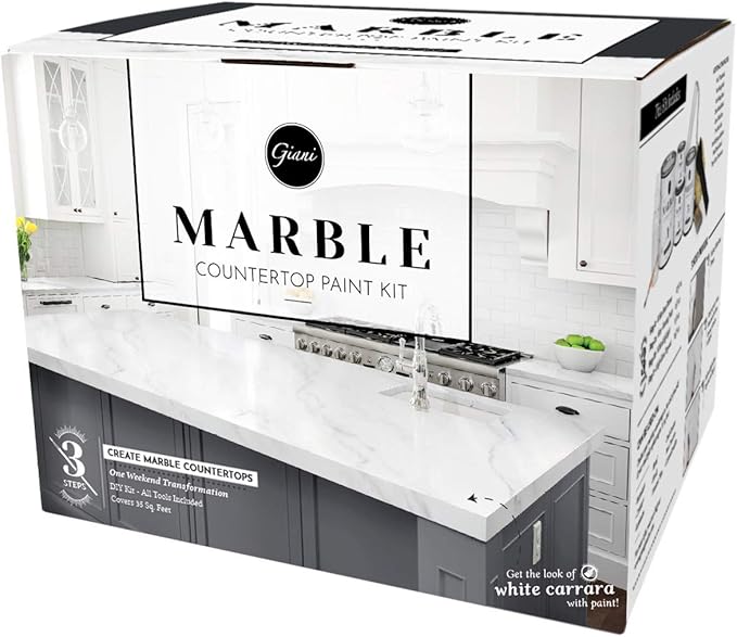 Giani Marble Easy Epoxy Countertop Paint Kit (Carrara White)