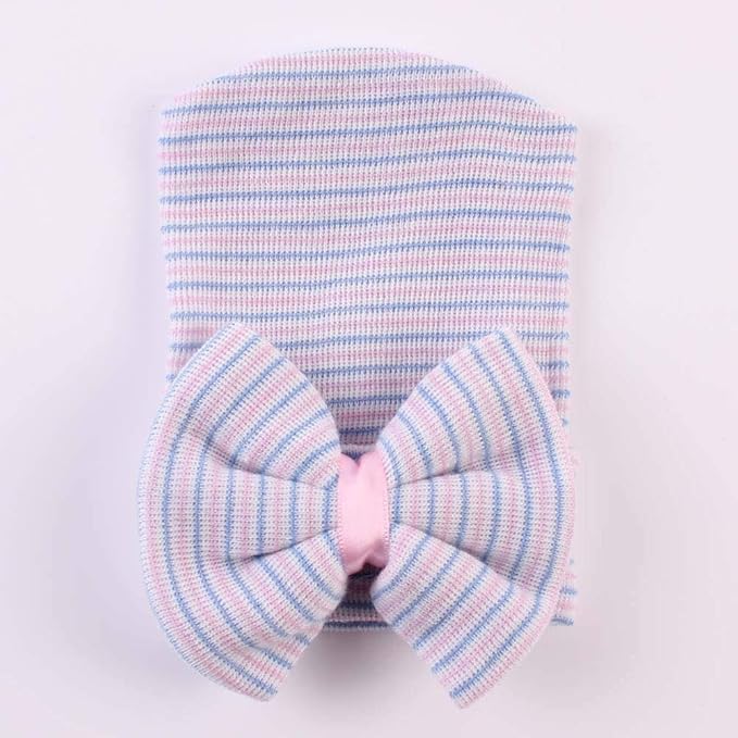 Baby Caps and Mittens Newborn Hospital Beanie Hats No Scratch Gloves Soft Babies Gift Set for Boys Girls
