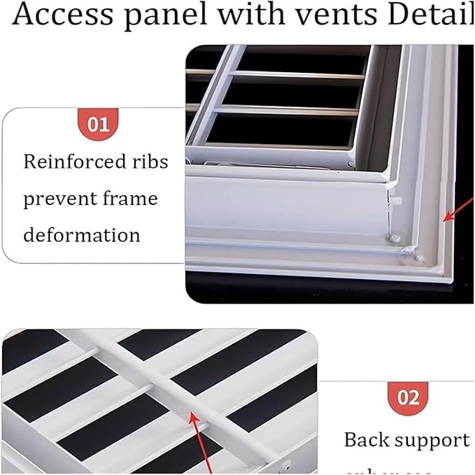 Decorative Return Air Grille Cover, Wall/Ceiling Vent Cover with Adjustable Design, Durables & Easy-to-Install for Home & Office, Cold Air Return Vent Cover(40x50in (102x127cm))