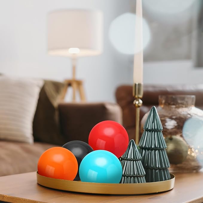 uxcell 2 Pcs Gazing Globe Decor Ball 2.5 Inch 63mm Reflective Garden Sphere Hollow Ball, Seamless Stainless Steel Gazing Ball, Smooth Mirror Globe for Garden Home Decor, Sky Blue