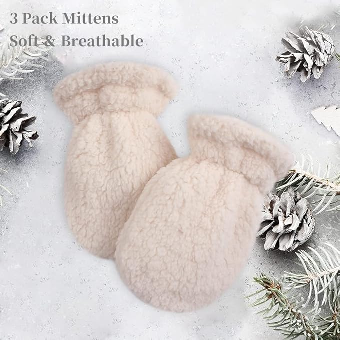 Zsedrut Baby Boys Winter Glove Warm Toddler Infant Girls Mittens Fleece Lined Gloves 1-7 Years
