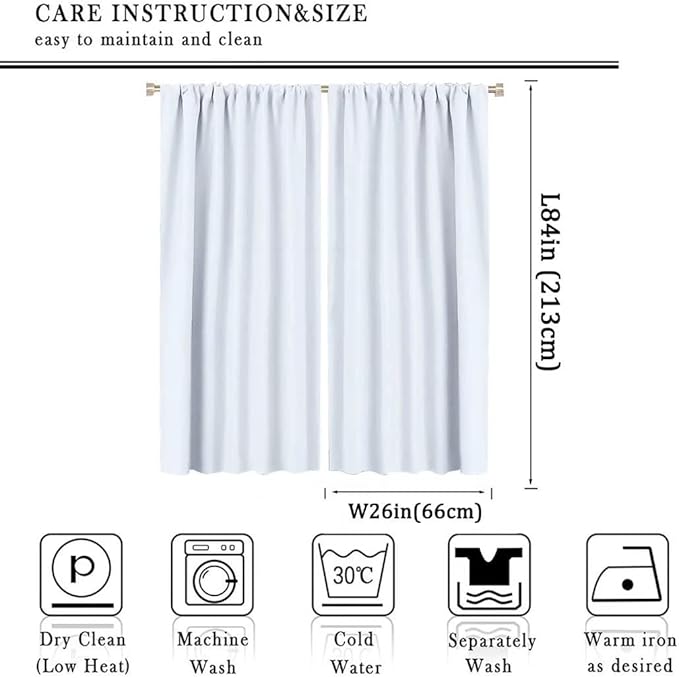 Construction Window Curtains, Kids Cartoon Construction Machines Building Hand Drawn Doodle Rod Pocket Decorative Windows Curtain for Children Teens Room Decor 52x84in (30% Blackout)