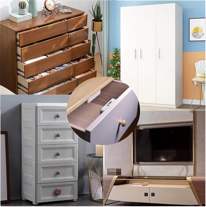 RFID Electronic Cabinet Lock Hidden DIY Electronic Induction Lock ，Invisible Cabinet Lock，for Wooden Cabinet Locker Drawer Cupboard Letter Box