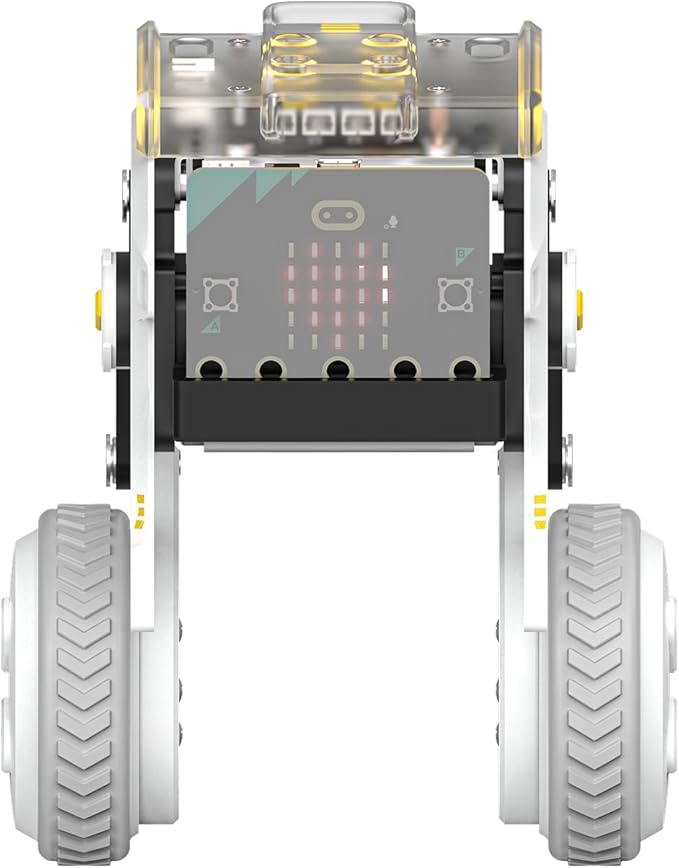 ELECFREAKS Micro:bit XGO Rider Kit Makecode Programing Two-Wheeled Robot,Self-Balancing Car Bionic Built-in IMU and Brushless Motor All-Metal Servo,Opens Underlying Python Protocol(Without microbit)