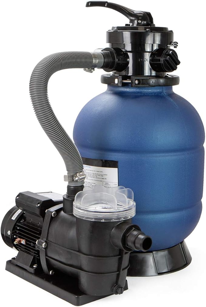 XtremepowerUS High-Flo Sand Filter Pump System 13" Filter Tank 10,000 Gal Above Ground Pool 3/4HP Pool Pump 2400GPH Flow