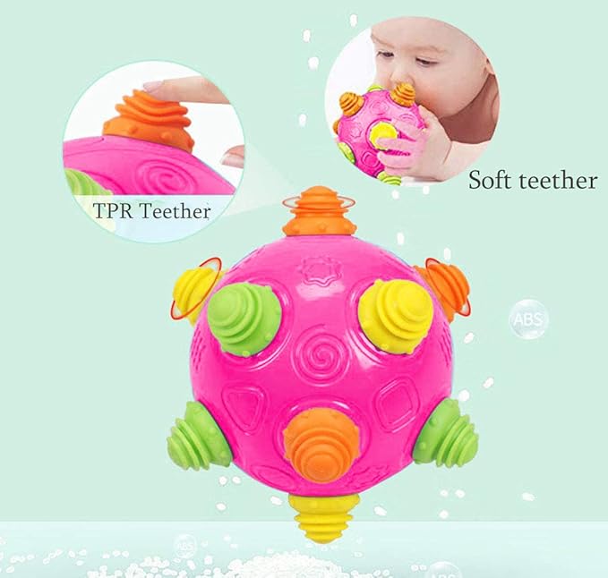 Toddler's Music Dancing Shake Ball - Move, Crawl, Bounce, Sensory Learning for Kids and Babies, Fun Gift for Both Boys and Girls