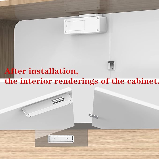 Hidden DIY/RFID Lock - Electronic Induction Lock for Wooden Cabinet, Drawer, Wardrobe & Letter Box