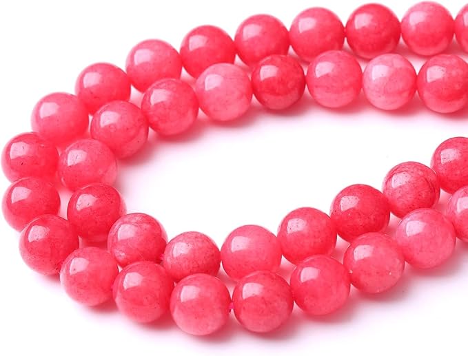90PCS 4MM Red Rhodonite Jade Natural Gemstone Round Stone Beads for Jewelry Making DIY Energy Stone Healing Power Bracelet 15"