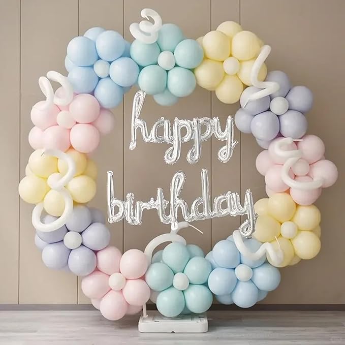 140pcs Makani Blue Round Balloons Different Sizes 18 12 10 5 Inch Latex Balloons for Arch Decoration Party Balloon Kit for Graduation Birthday Party Wedding Balloon Baby Shower Decoration