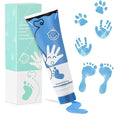 75ml Blue Baby Hand and Footprint Ink Kit, Baby Handprint Footprint Paint for Newborn Keepsake, Dog Cat Paw Print Kit, Washable, Non Toxic Acid-Free, Safe Gentle for Ideal New Mom Gifts