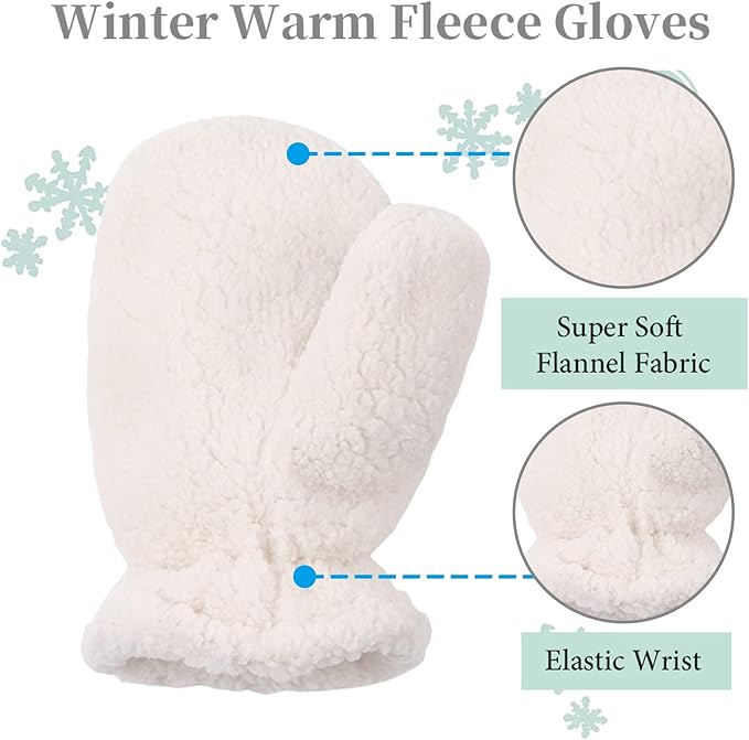 Zsedrut Baby Boys Winter Glove Warm Toddler Infant Girls Mittens Fleece Lined Gloves 1-7 Years