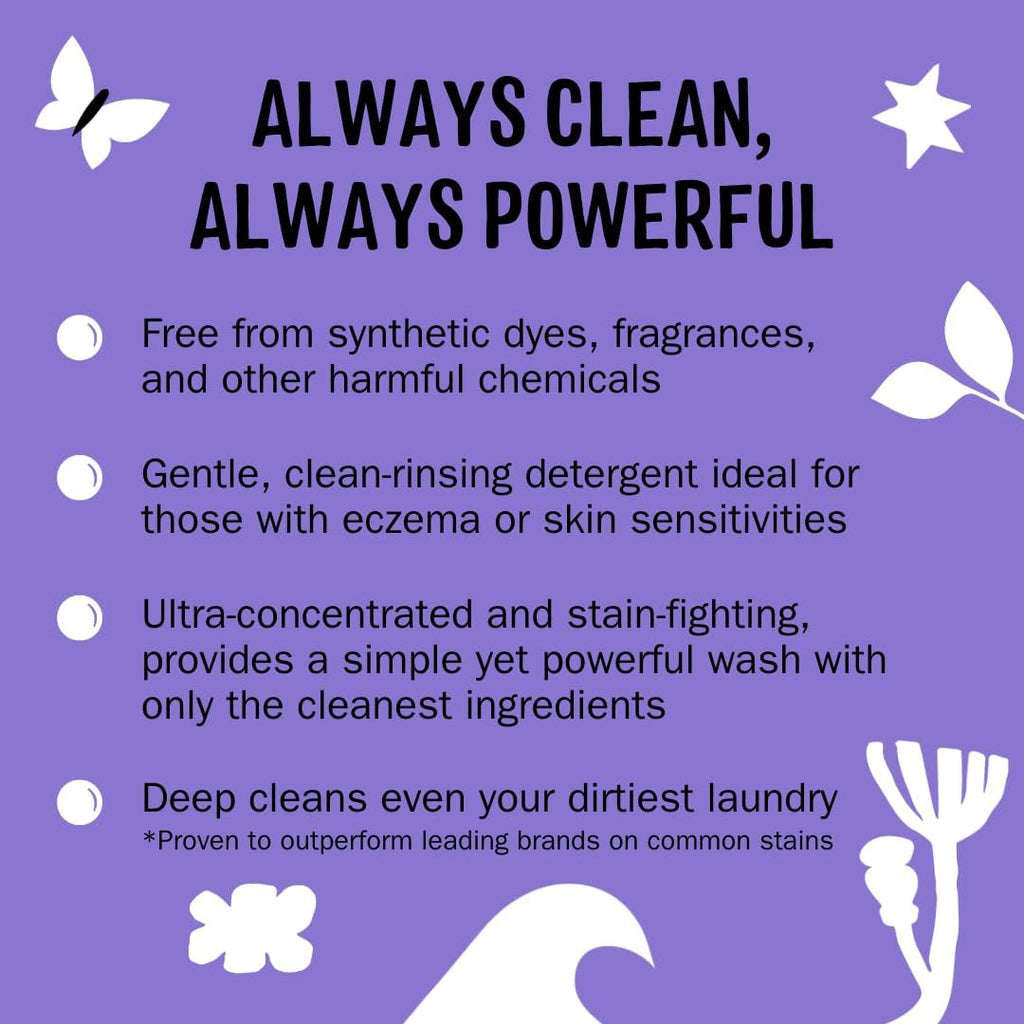 Molly's Suds Original Laundry Detergent Powder | Clean Laundry Detergent Powder for Sensitive Skin | Simple, Effective Ingredients, Stain Fighting | 240 Loads (Lavender)