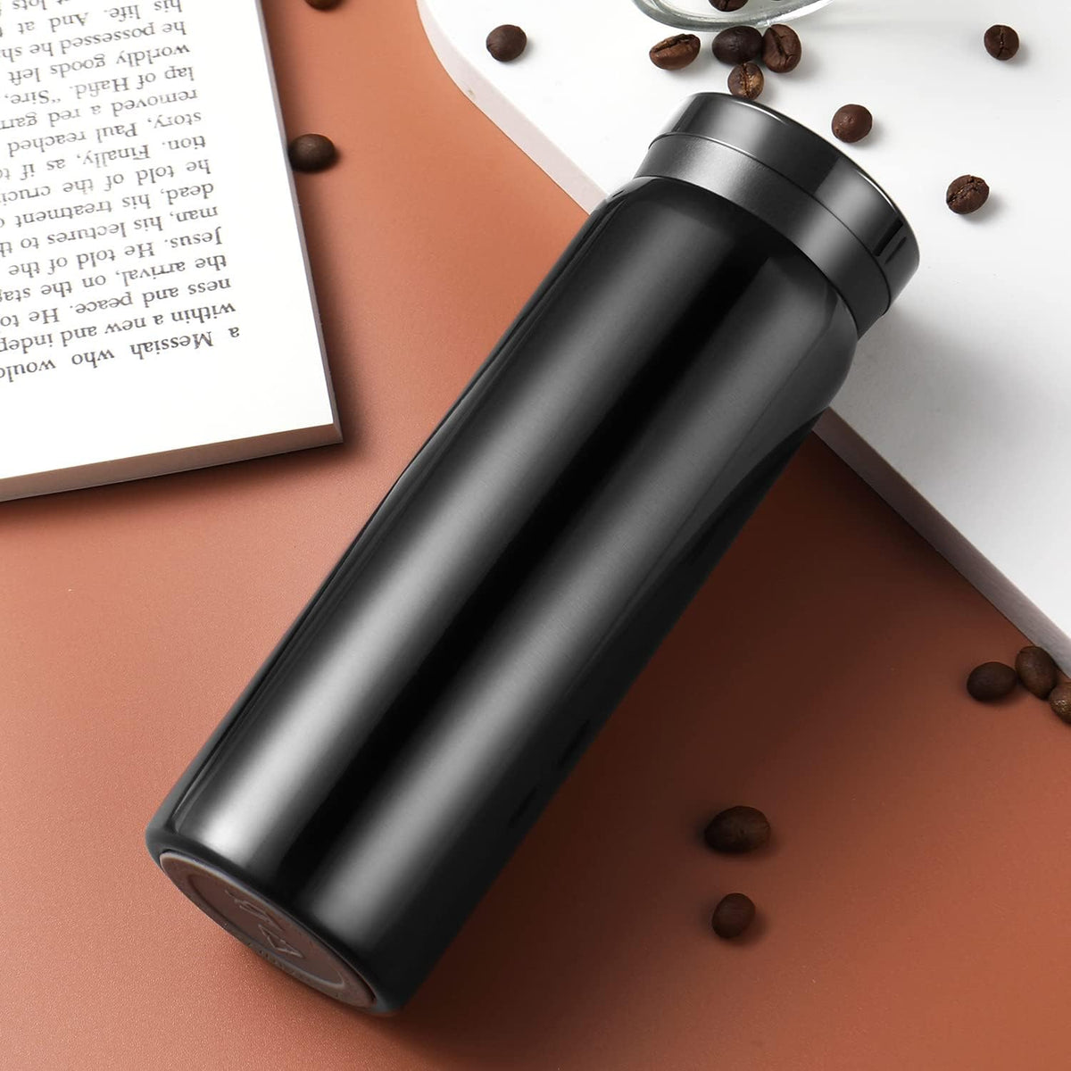 10oz Mini Water Bottle Stainless Steel Thermos Small Flask - Insulated Vacuum, Leak Proof, Keeps Drinks Hot/Cold - Ideal for Coffee, Tea, Water