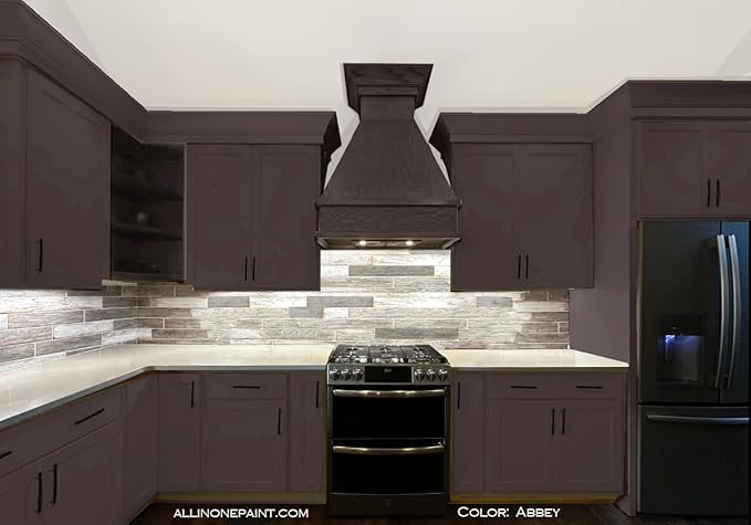 ALL-IN-ONE Paint, Durable cabinet and furniture paint. Built in primer and top coat, no sanding needed. Includes our 30 featured color card - Inspire (deep teal), 8oz Sample