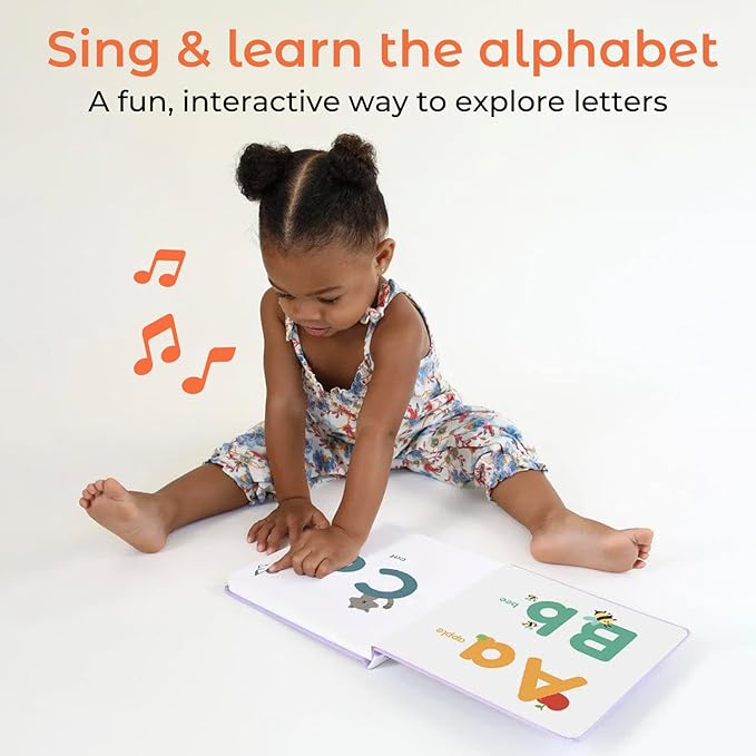 Cali's Books Alphabet Book for Toddlers 1-3 - Learn ABC, Musical Books for Kids, Interactive Talking Baby Toddler Sound Book, Educational Song Learning Toys, Singing and Speech Music Toy for Babies