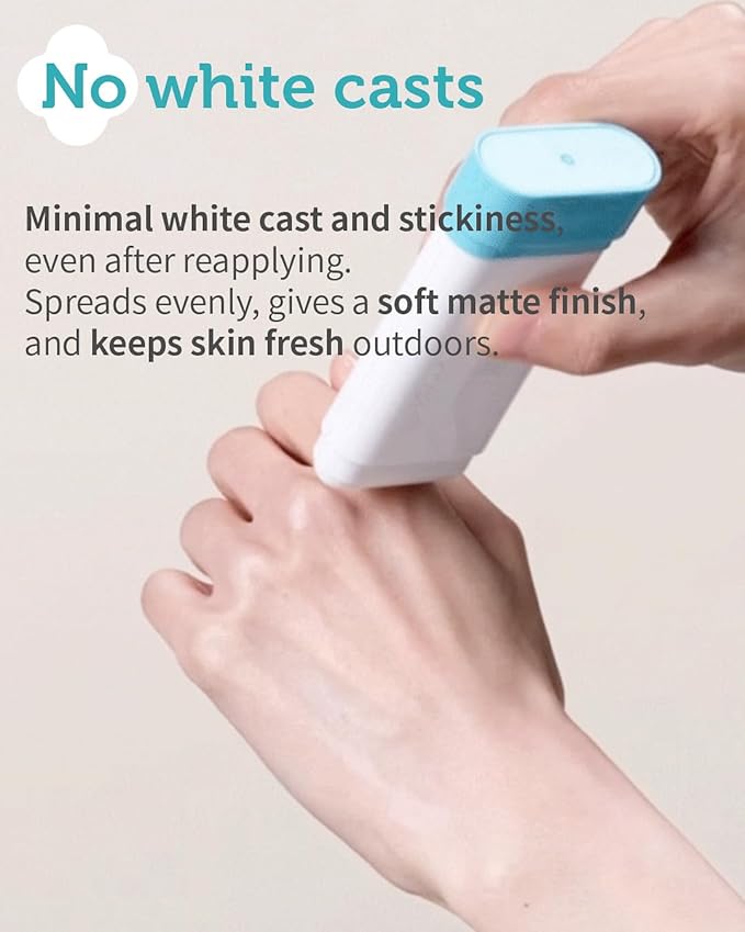 Fresh Sun Stick Mild SPF 50 - No White Cast Zinc Oxide Mineral Sunscreen Stick Balm - Non Greasy Soft Matte Finish - Travel Friendly for Babies, Kids & Adults - Vegan, Reef-Safe, 0.49oz.