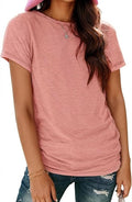Soft Short Sleeve Shirts for Women, Crew Neck T Shirts for Women Loose Fitting Lightweight Top Basic Tee Shirt