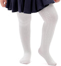 Marchare Baby Girls Tights Thick Solid Cable Knit Leggings Winter Warm Stockings For Toddler Girls 1/2/3/4/5 Pack