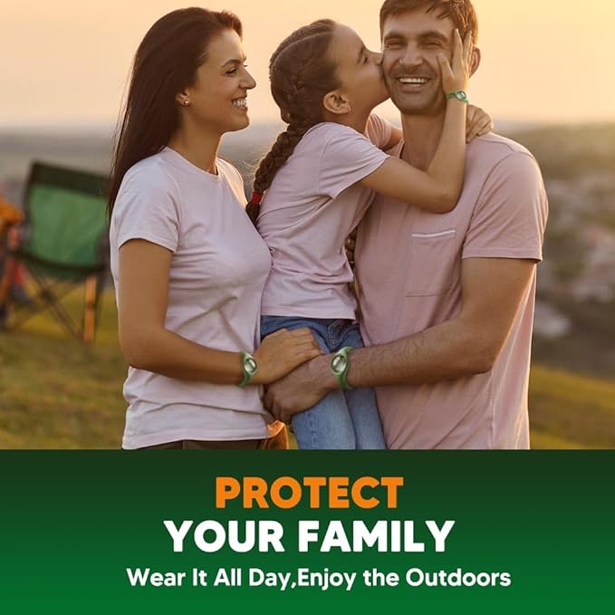 Mosquito Repellent, Plant-Powered Mosquito Repellent, Safe & Effective Mosquito Repellant Outdoor, Mosquitoes Repellent for Travel Hiking Camping-2 Packs & 4 Oil Reservoirs