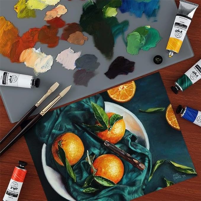 Tusc & Pine Artist Oil Paint - Transparent Orange Oxide, 40 ml, Non-Yellowing, Rich & Creamy Consistency, Maximum Pigment Load, Small Batch Milled Oil Paints Made in the USA for Professional Artists