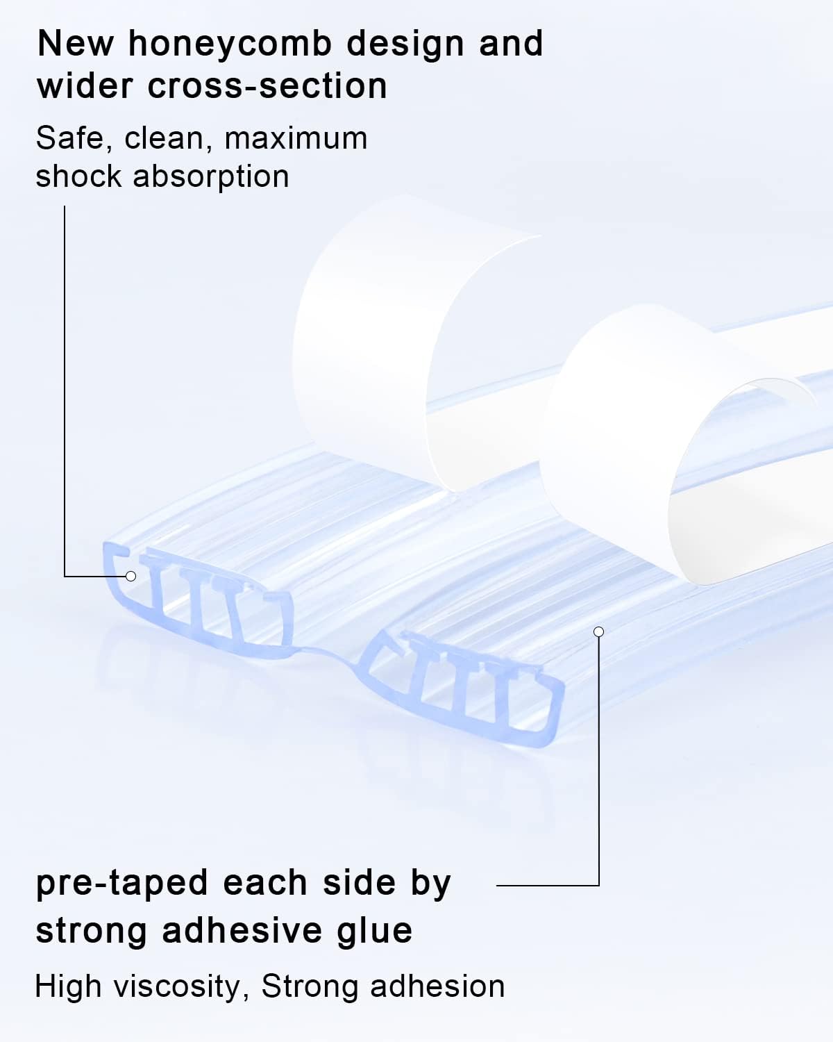 Baby Proofing,32.8ft(10M) Silicone Soft Corner Protectors with Pre-Taped Strong Adhesive, Edge Protectors for Sharp Corners of Cabinets, Tables