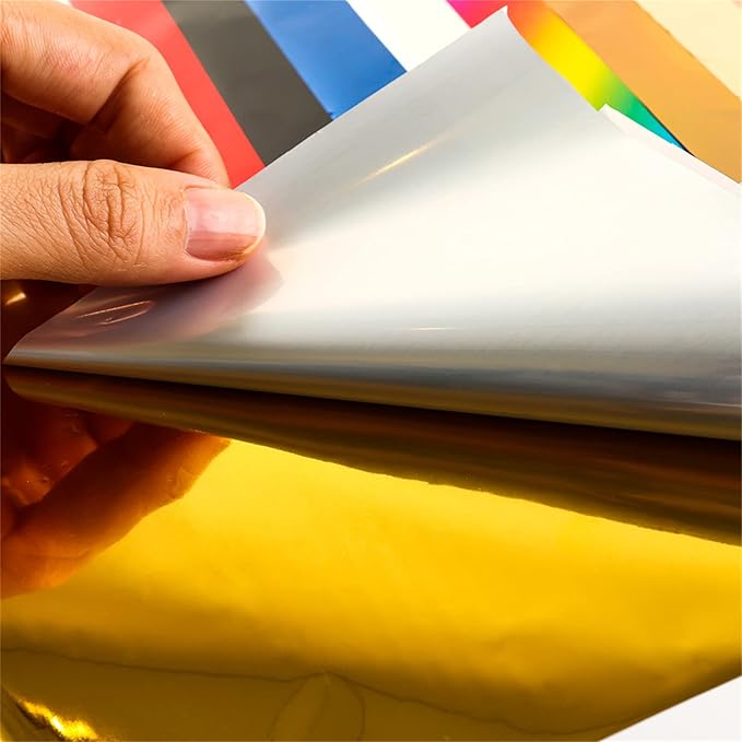 Briartw 20x29cm Hot Foil Paper 50 Sheets Pack Toner Reactive Foil Hot Stamping Foil Paper by Laser Printer and Laminator for Scrapbooking Craft Cardmaking DIY Album (Purple, 100 Sheets)