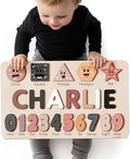 Puzzles for Toddlers Boy and Girl, Personalized Name Puzzle, 12 Month Toy, Gifts for 0 1 2 3 Years Old, Baby Gifts, Baby Shower, Christmas, NewBaby Gift, 0 3 6 9 12 18 24 36 Months