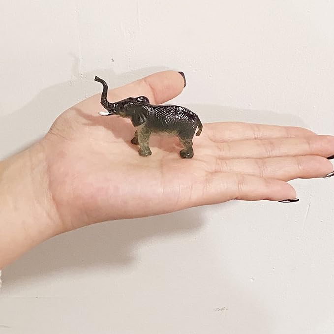 MEROCO Montessori Animal Match - Miniature Forest Animal Toy Figurines with Matching Cards Montessori Language Materials Preschool Learning Toy NEWTT0010YS3