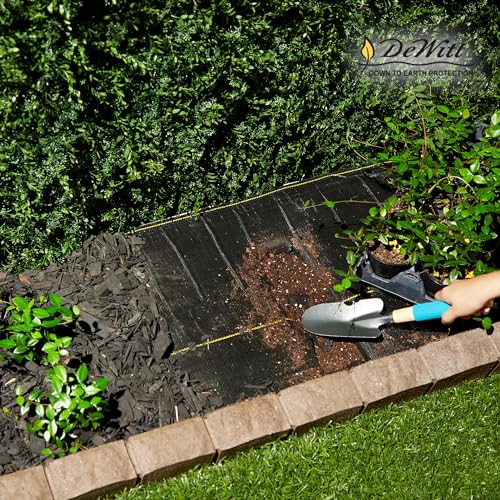Dewitt 2-Pack Pro-5 Weed Barrier Fabric 5 oz, 5 x 250 Feet – Heavy-Duty Woven Landscape Ground Cover Mat for Raised Garden Bed, Greenhouse Gardening, Outdoor Landscaping, and Commercial Planting - size: 2 Pack, style: 5' x 250'