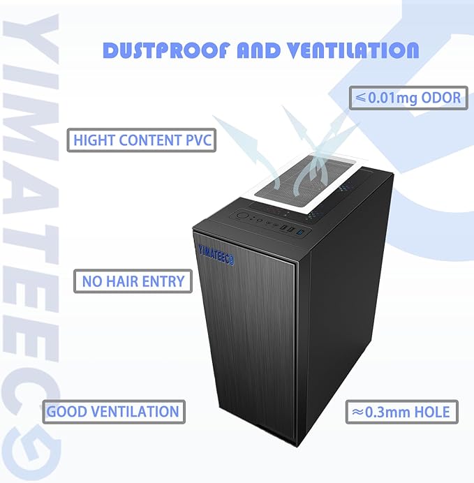 Dust Filter PC 280mmx140mm for Computer Cooler Fan/PSU/Routers Nylon 80 Mesh, Magnetic PC Dust Cover Mesh Dustproof Computer Fan Filter Grills (Nylon, 140 * 280mm, 4pcs, White)