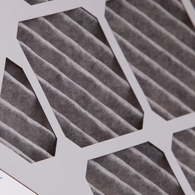 Nordic Pure 18x18x1 (Actual Size: 17 3/4 x 17 3/4 x 3/4) Furnace Air Filters MERV 8 Pleated Plus Carbon 3 Pack