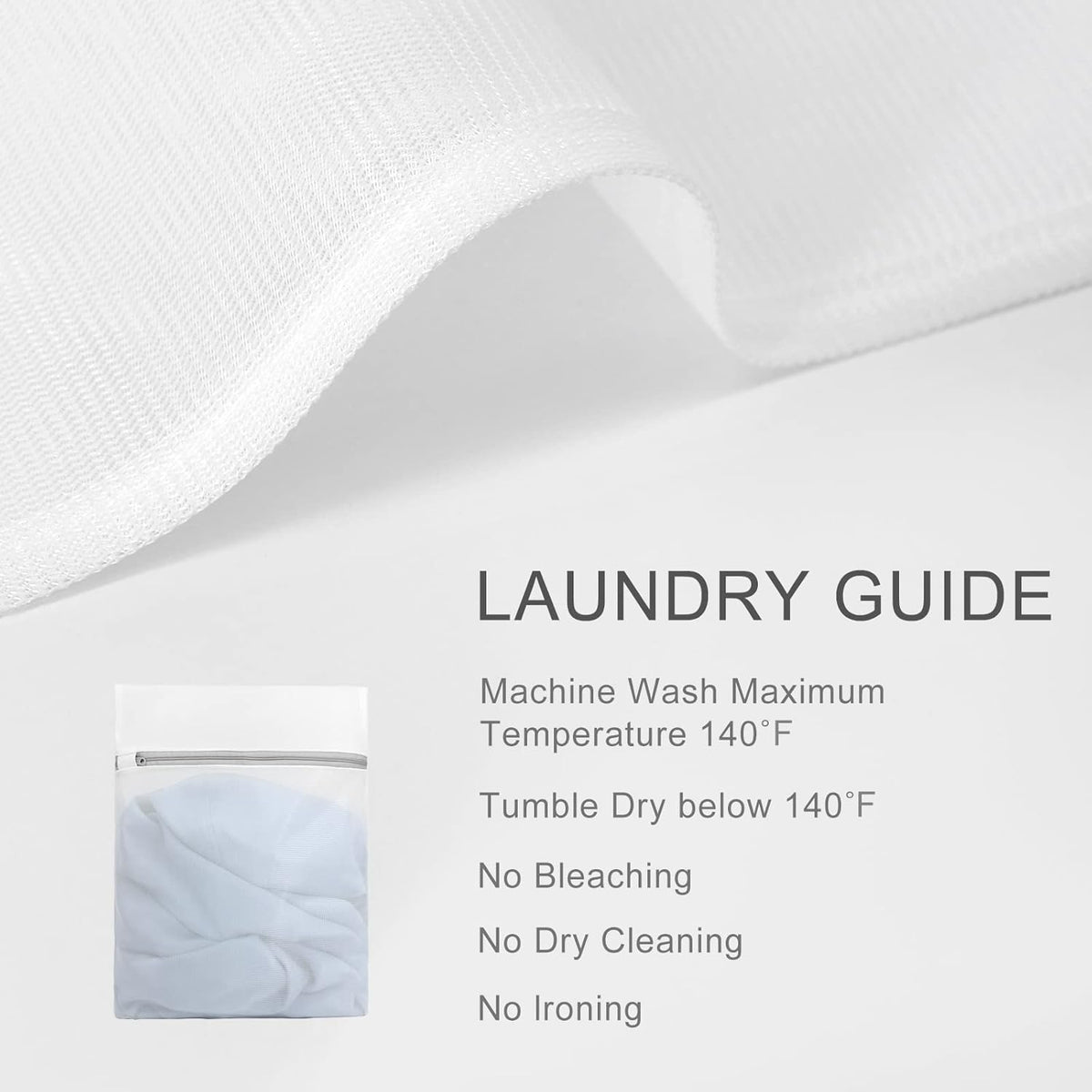 Muchfun 4Pcs Durable Fine Mesh Laundry Bags for Delicates 24 x 24 Inches (4, XX-Large)