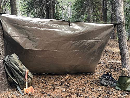 Arcturus Insulated Tarp, Reusable Heavy Duty Thermal Survival Blanket – 60x82in, Reflects 90% Body Heat, Waterproof, Windproof, 3-Layer Design, Reinforced Grommets, Woodland Camo - color: Camo