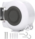 Retractable Double Clothesline – 49 ft x 2 Heavy Duty Clothes Line for Indoor & Outdoor Use, Dual Laundry Line with Easy Installation (White)
