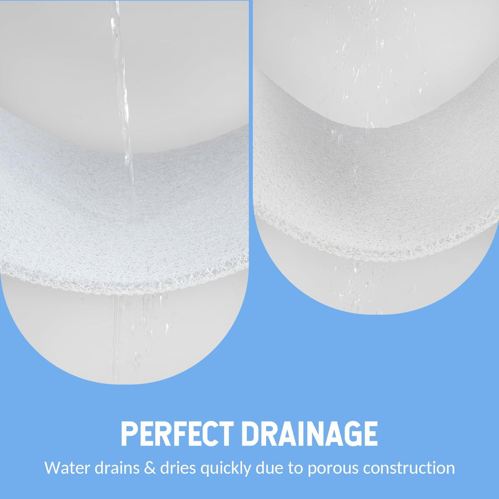 Non-Slip Bathtub Mat, Anti Slip Shower Mat, Fast Drying Bathtub Mats, Foot Scrubber Mat, Anti Slip Mat for Tub, Floor, Bathroom, Kitchen, Home, Hotel (White 32"×17")