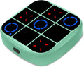 Tic-Tac-Toe Bolt Game, 4-in-1 Handheld Puzzle Games Console, Electronic Tic-Tac-Toe Game for Educational and Memory Growth, Portable Travel Games for Car Ride, Board Games for Kids and Adults (Cyan)