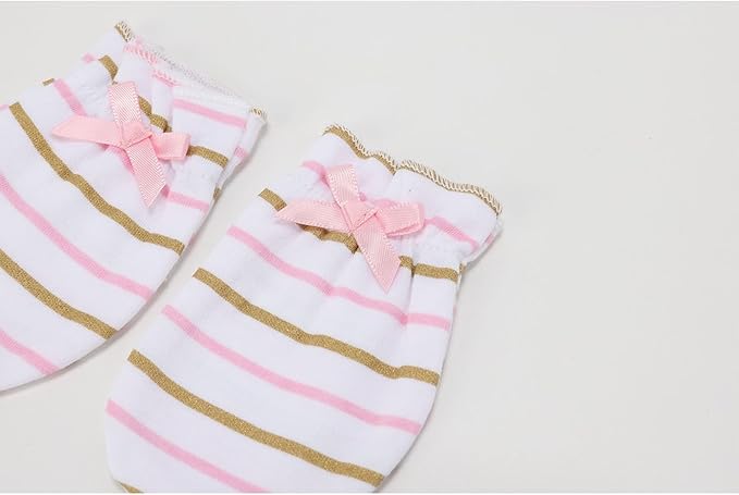 5 Pairs Baby Not Scratch Mittens 0-6 Months New Born Boy Girl Gloves Cute Infant Accessories
