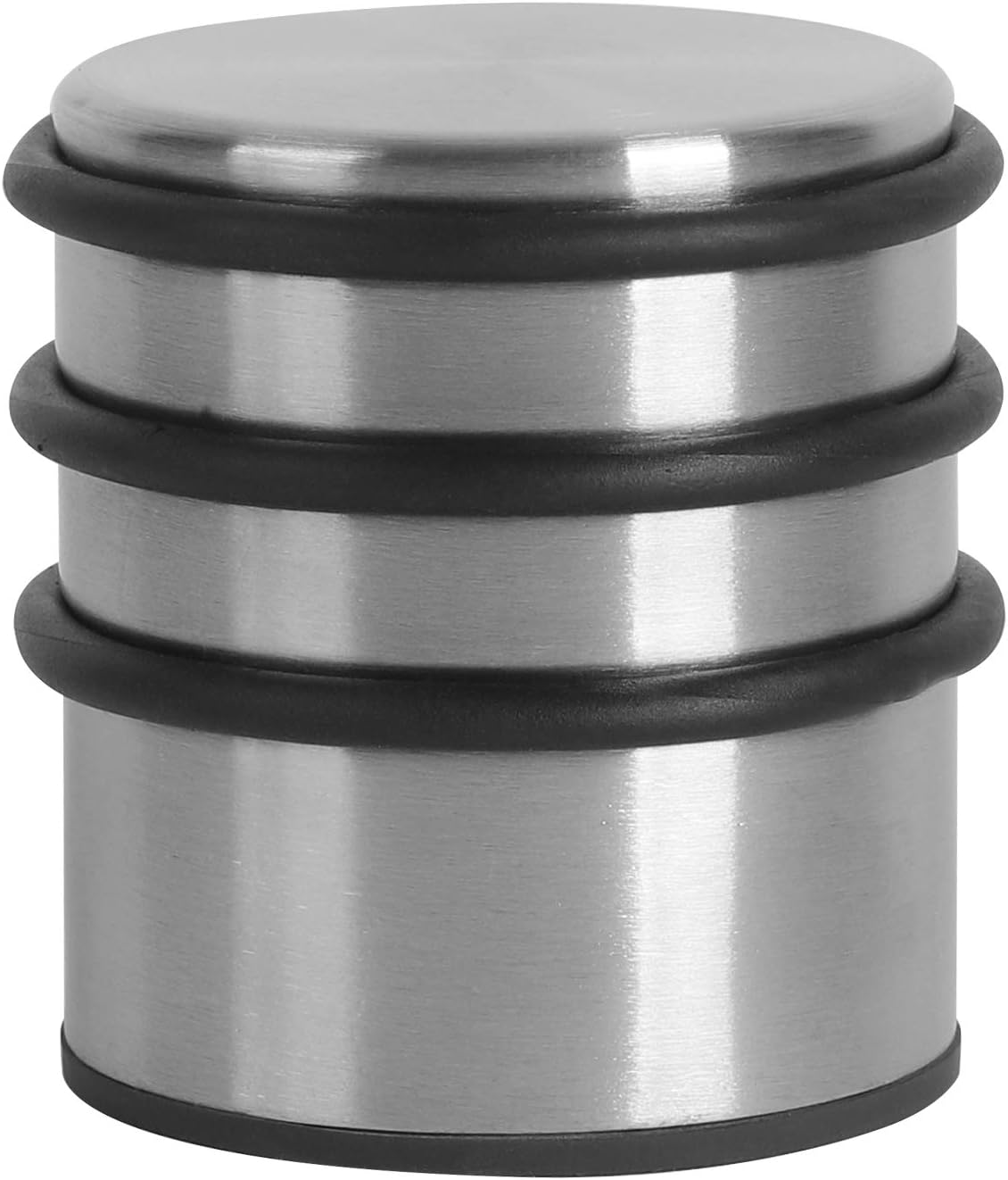 KINJOEK Heavy Weight Door Stopper, No DrillStainless Steel Door Stop with Protective Rubber Bands Door Wedge for Office, Home, Garage, Laundry Door