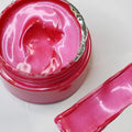 Shimmer Metallic Acrylic Paint Rose Red Metallic Chalk Paste 1.7oz/50ml, Ideal for Wood/T-Shirts/Glass/Stone, DIY Crafts Projects Glitter Pearlescent Golden Pigment Suitable for Beginners Artists